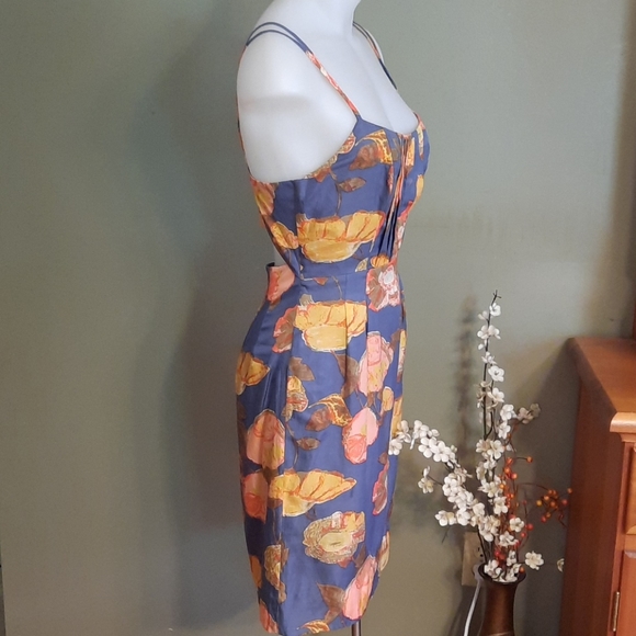 Anthropologie Mauve floral dress - Picture 4 of 13